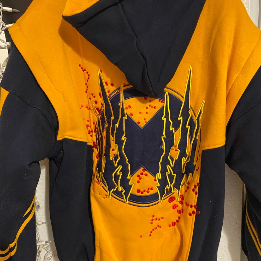 Yellow and Black Graphic Hoodie